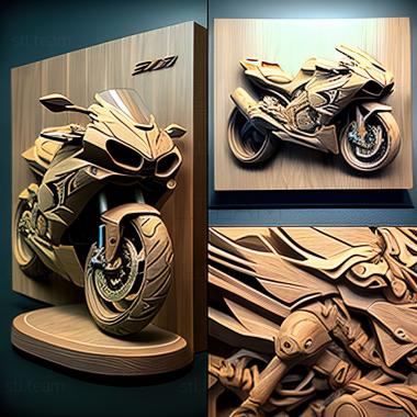 3D модель Kawasaki ZZR1400 (STL)